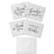 Assortiment de cartes de remerciement et enveloppes noires A2 de Recollections, 10,7 cm x 13,9 cm